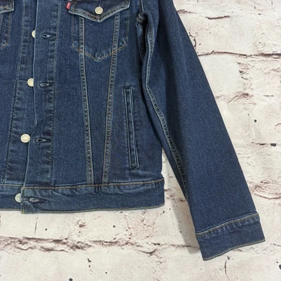 NWT Levi’s Denim Jean Trucker Jacket - Size Medium - Picture 2 of 12